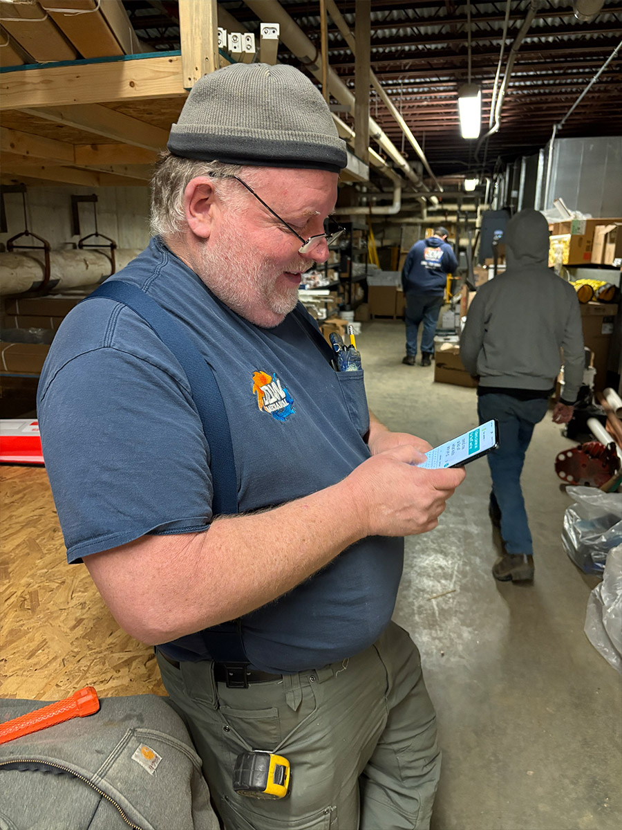 JDW technician team on site